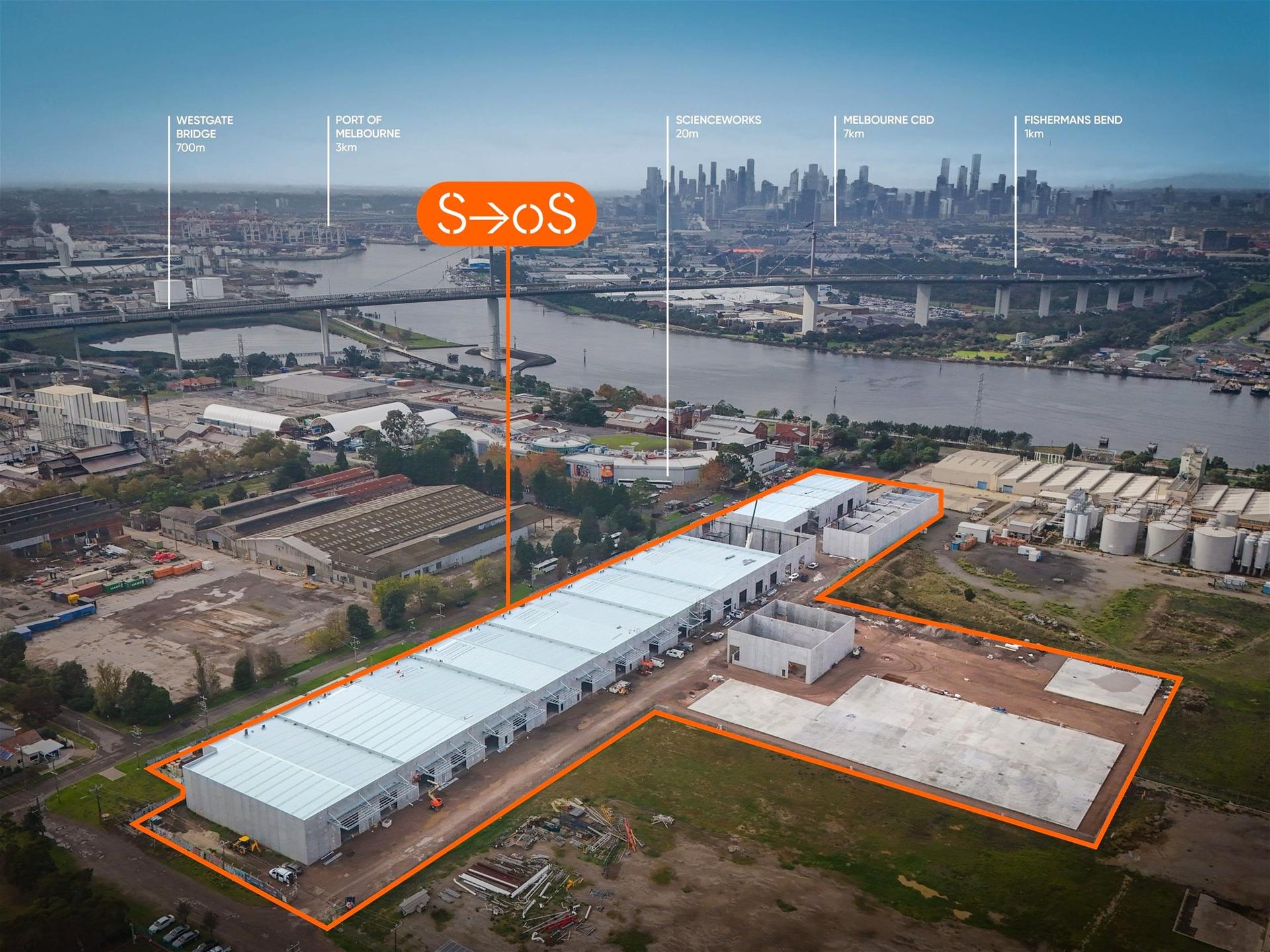 Sheds of Spotswood Aerial